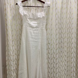 Reformation Amethyst dress - white